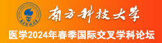 抽插操视频南方科技大学医学2024年春季国际交叉学科论坛